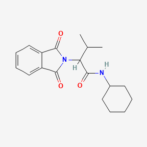 molecular formula C19H24N2O3 B4934263 N-cyclohexyl-2-(1,3-dioxo-1,3-dihydro-2H-isoindol-2-yl)-3-methylbutanamide 