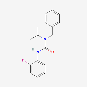 molecular formula C17H19FN2O B4934278 N-benzyl-N'-(2-fluorophenyl)-N-isopropylurea 