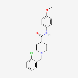 molecular formula C20H23ClN2O2 B4934287 1-(2-chlorobenzyl)-N-(4-methoxyphenyl)-4-piperidinecarboxamide 