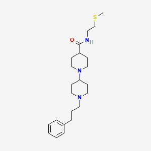molecular formula C23H37N3OS B4934313 N-[2-(methylthio)ethyl]-1'-(3-phenylpropyl)-1,4'-bipiperidine-4-carboxamide 