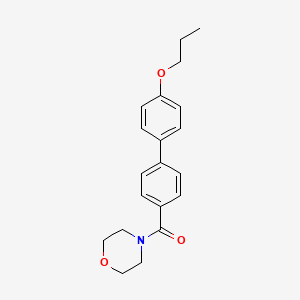 molecular formula C20H23NO3 B4934334 4-[(4'-propoxy-4-biphenylyl)carbonyl]morpholine 