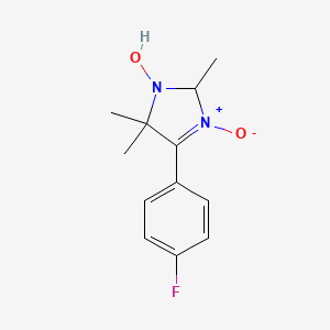molecular formula C12H15FN2O2 B4934336 4-(4-fluorophenyl)-2,5,5-trimethyl-2,5-dihydro-1H-imidazol-1-ol 3-oxide 