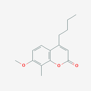 molecular formula C15H18O3 B4934350 4-butyl-7-methoxy-8-methyl-2H-chromen-2-one 