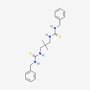 molecular formula C21H28N4S2 B4934364 N-benzyl-N'-(3-{[(benzylamino)carbonothioyl]amino}-2,2-dimethylpropyl)thiourea 