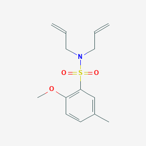 molecular formula C14H19NO3S B4934391 N,N-diallyl-2-methoxy-5-methylbenzenesulfonamide 