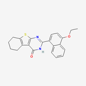 molecular formula C22H20N2O2S B4934396 2-(4-ethoxy-1-naphthyl)-5,6,7,8-tetrahydro[1]benzothieno[2,3-d]pyrimidin-4(3H)-one CAS No. 5950-28-7