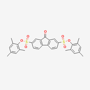 molecular formula C31H28O7S2 B4934398 dimesityl 9-oxo-9H-fluorene-2,7-disulfonate 
