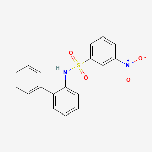 molecular formula C18H14N2O4S B4934413 N-2-biphenylyl-3-nitrobenzenesulfonamide 