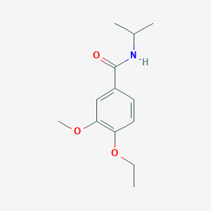 molecular formula C13H19NO3 B4934424 4-ethoxy-N-isopropyl-3-methoxybenzamide 