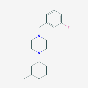 molecular formula C18H27FN2 B4934464 1-(3-fluorobenzyl)-4-(3-methylcyclohexyl)piperazine 