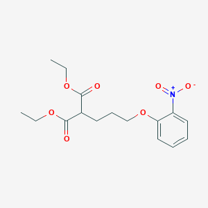 molecular formula C16H21NO7 B4934490 diethyl [3-(2-nitrophenoxy)propyl]malonate 
