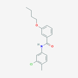 molecular formula C18H20ClNO2 B4934505 3-butoxy-N-(3-chloro-4-methylphenyl)benzamide 