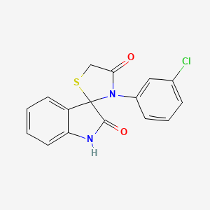 molecular formula C16H11ClN2O2S B4934528 3'-(3-chlorophenyl)-4'H-spiro[indole-3,2'-[1,3]thiazolidine]-2,4'(1H)-dione CAS No. 5951-53-1