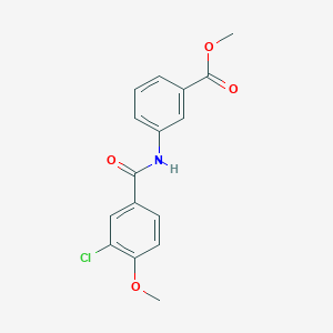 molecular formula C16H14ClNO4 B4934541 methyl 3-[(3-chloro-4-methoxybenzoyl)amino]benzoate 