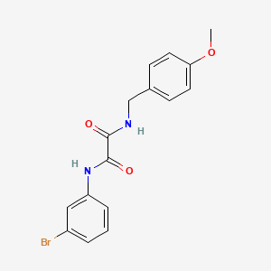 molecular formula C16H15BrN2O3 B4934634 N-(3-bromophenyl)-N'-(4-methoxybenzyl)ethanediamide 