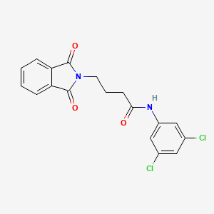 molecular formula C18H14Cl2N2O3 B4934664 N-(3,5-dichlorophenyl)-4-(1,3-dioxo-1,3-dihydro-2H-isoindol-2-yl)butanamide 