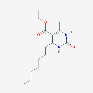 molecular formula C15H26N2O3 B4934679 ethyl 4-heptyl-6-methyl-2-oxo-1,2,3,4-tetrahydro-5-pyrimidinecarboxylate 
