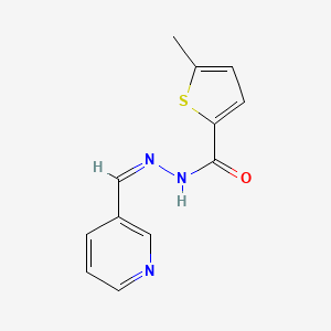 molecular formula C12H11N3OS B4934683 5-methyl-N'-(3-pyridinylmethylene)-2-thiophenecarbohydrazide 