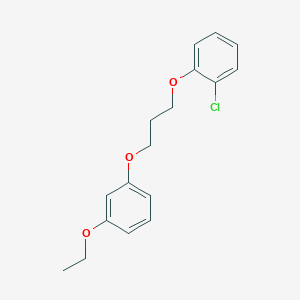 molecular formula C17H19ClO3 B4934691 1-chloro-2-[3-(3-ethoxyphenoxy)propoxy]benzene 