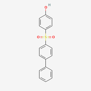 molecular formula C18H14O3S B4934716 4-(4-biphenylylsulfonyl)phenol 