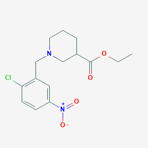 molecular formula C15H19ClN2O4 B4934730 ethyl 1-(2-chloro-5-nitrobenzyl)-3-piperidinecarboxylate 