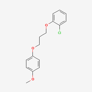 molecular formula C16H17ClO3 B4934734 1-chloro-2-[3-(4-methoxyphenoxy)propoxy]benzene 