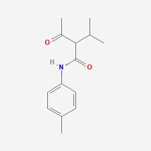 molecular formula C14H19NO2 B4934803 2-acetyl-3-methyl-N-(4-methylphenyl)butanamide 