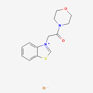 molecular formula C13H15BrN2O2S B4934810 3-[2-(4-morpholinyl)-2-oxoethyl]-1,3-benzothiazol-3-ium bromide 