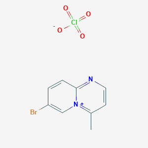molecular formula C9H8BrClN2O4 B4934831 7-bromo-4-methylpyrido[1,2-a]pyrimidin-5-ium perchlorate 