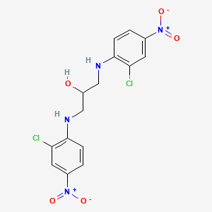 molecular formula C15H14Cl2N4O5 B4934854 1,3-bis[(2-chloro-4-nitrophenyl)amino]-2-propanol 