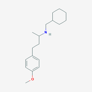 molecular formula C18H29NO B4934856 (cyclohexylmethyl)[3-(4-methoxyphenyl)-1-methylpropyl]amine 