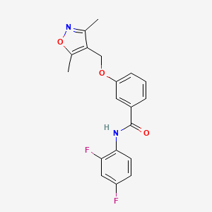 N-(2,4-difluorophenyl)-3-[(3,5-dimethyl-4-isoxazolyl)methoxy]benzamide