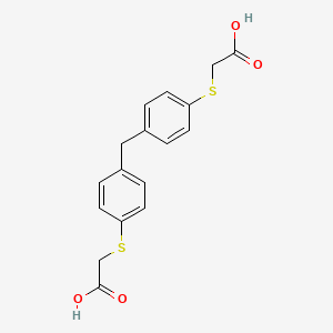 molecular formula C17H16O4S2 B4934913 2,2'-[methylenebis(4,1-phenylenethio)]diacetic acid 