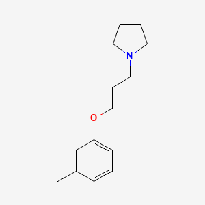 molecular formula C14H21NO B4934928 1-[3-(3-methylphenoxy)propyl]pyrrolidine 