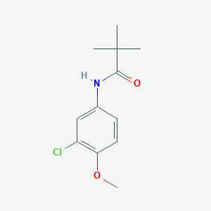 molecular formula C12H16ClNO2 B4934940 N-(3-chloro-4-methoxyphenyl)-2,2-dimethylpropanamide 