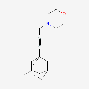 molecular formula C17H25NO B4934947 4-[3-(1-adamantyl)-2-propyn-1-yl]morpholine 