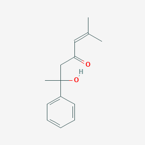 molecular formula C14H18O2 B4934959 6-hydroxy-2-methyl-6-phenyl-2-hepten-4-one 