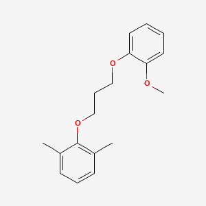 molecular formula C18H22O3 B4934961 2-[3-(2-methoxyphenoxy)propoxy]-1,3-dimethylbenzene 