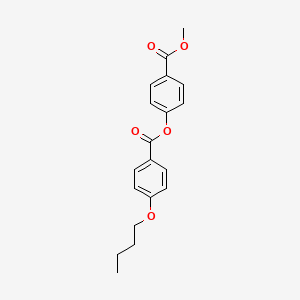 molecular formula C19H20O5 B4934986 4-(methoxycarbonyl)phenyl 4-butoxybenzoate 