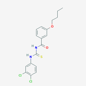 3-butoxy-N-{[(3,4-dichlorophenyl)amino]carbonothioyl}benzamide