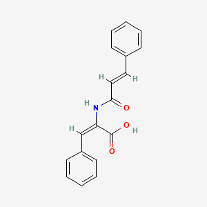 molecular formula C18H15NO3 B4935037 2-(cinnamoylamino)-3-phenylacrylic acid 