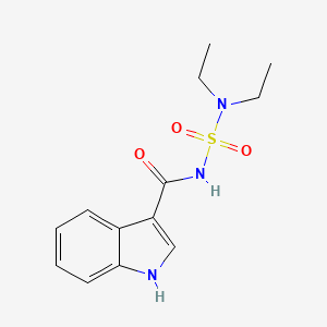 molecular formula C13H17N3O3S B4935132 N-[(diethylamino)sulfonyl]-1H-indole-3-carboxamide 
