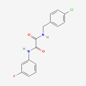 molecular formula C15H12ClFN2O2 B4935190 N-(4-chlorobenzyl)-N'-(3-fluorophenyl)ethanediamide CAS No. 6206-09-3