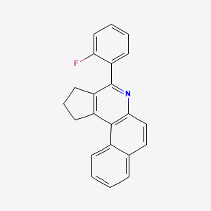 molecular formula C22H16FN B4935219 4-(2-fluorophenyl)-2,3-dihydro-1H-benzo[f]cyclopenta[c]quinoline 