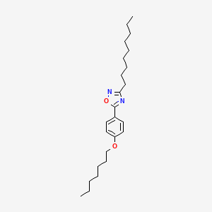 5-[4-(heptyloxy)phenyl]-3-nonyl-1,2,4-oxadiazole