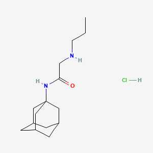 molecular formula C15H27ClN2O B4935248 N~1~-1-adamantyl-N~2~-propylglycinamide hydrochloride 
