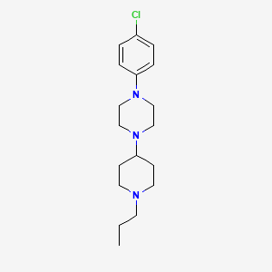 molecular formula C18H28ClN3 B4935303 1-(4-chlorophenyl)-4-(1-propyl-4-piperidinyl)piperazine 