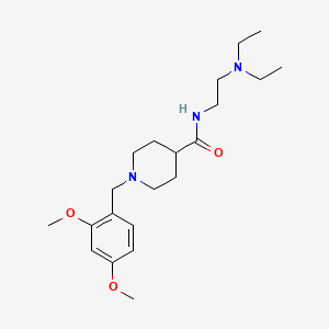 molecular formula C21H35N3O3 B4935383 N-[2-(diethylamino)ethyl]-1-(2,4-dimethoxybenzyl)-4-piperidinecarboxamide 
