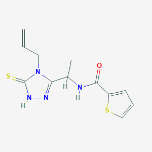 N-[1-(4-allyl-5-sulfanyl-4H-1,2,4-triazol-3-yl)ethyl]-2-thiophenecarboxamide