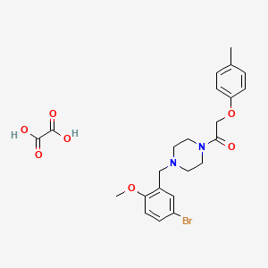 molecular formula C23H27BrN2O7 B4935396 1-(5-bromo-2-methoxybenzyl)-4-[(4-methylphenoxy)acetyl]piperazine oxalate 